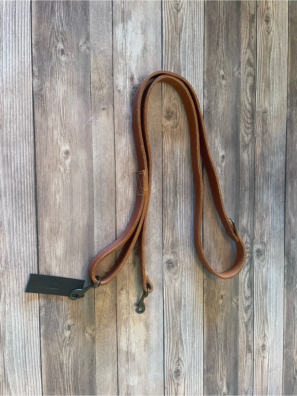 Parker Clay Premium Golden Leather Dog Leash - Coupler